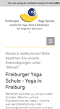 Mobile Screenshot of freiburger-yogaschule.de